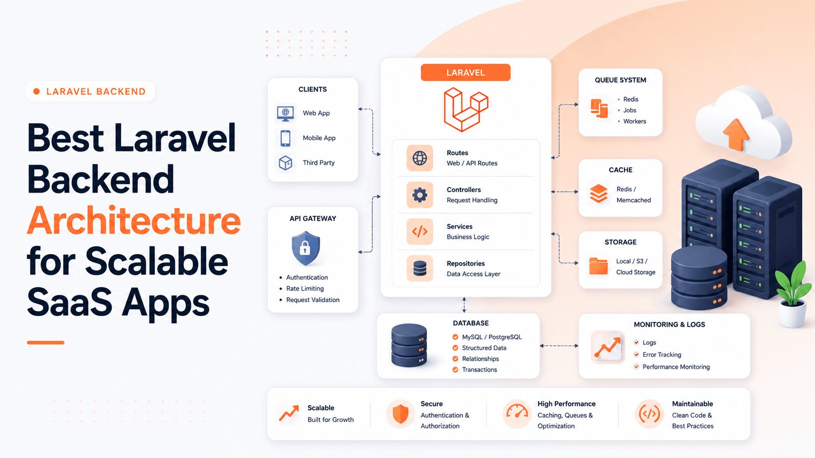 Best Laravel Backend Architecture for Scalable SaaS Apps