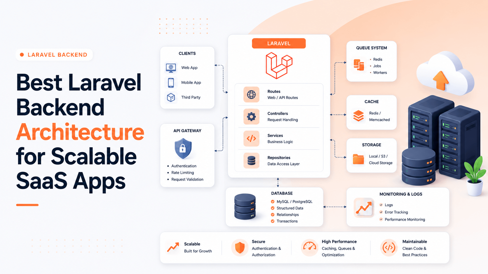 Best Laravel Backend Architecture for Scalable SaaS Apps